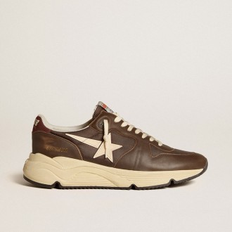 Golden Goose Running Sole In Nylon And Leather With Tpu Star And Nubuck Heel Tab