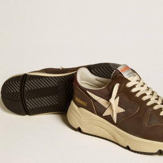 Golden Goose Running Sole In Nylon And Leather With Tpu Star And Nubuck Heel Tab Golden Goose Running Sole In Nylon And Leather With Tpu Star And Nubuck Heel Tab