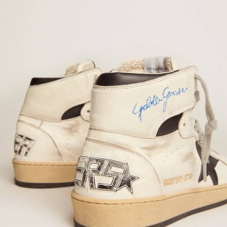 Golden Goose Sky-Star With Signature On The Ankle And Black Inserts