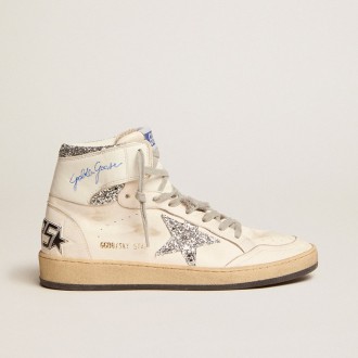 Golden Goose Sky-Star With Signature On The Ankle And Silver Inserts