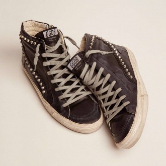 Golden Goose Slide Black With Studs Golden Goose Slide Black With Studs