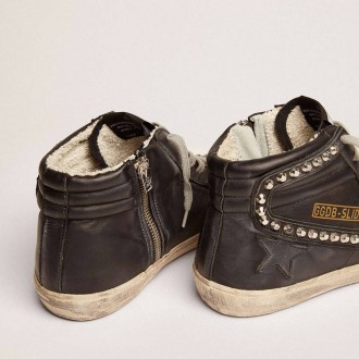 Golden Goose Slide Black With Studs Golden Goose Slide Black With Studs