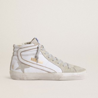 Golden Goose Slide In Leather With Suede Details