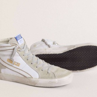 Golden Goose Slide In Leather With Suede Details