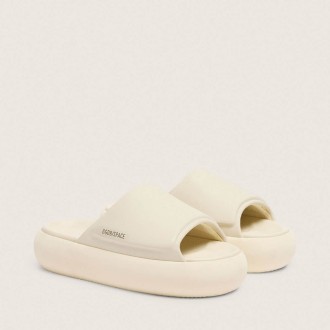 Golden Goose Space-Star Slip-Ons In White Leather Golden Goose Space-Star Slip-Ons In White Leather