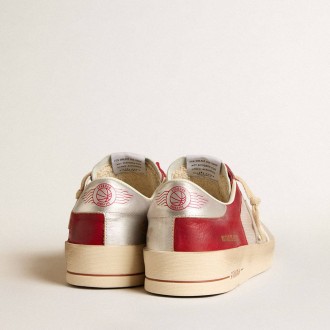Golden Goose Stardan In Mesh And Nubuck With Nappa Star And Leather Heel Tab