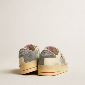 Golden Goose Stardan In Suede With Sand Star And Silver Swarovski Crystal Inserts Golden Goose Stardan In Suede With Sand Star And Silver Swarovski Crystal Inserts