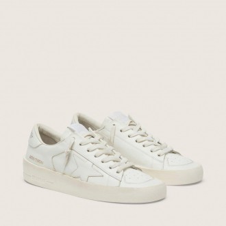 Golden Goose Stardan In Total White Leather
