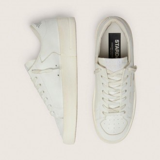 Golden Goose Stardan In Total White Leather