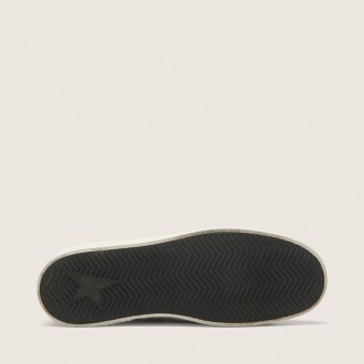 Golden Goose Stardan In White And Black Leather