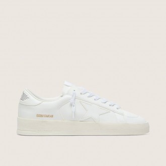 Golden Goose Stardan In White Leather