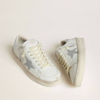 Golden Goose Stardan Ltd With Swarovski Crystal Star And Metallic Leather Heel Tab