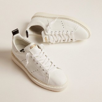 Golden Goose Starter In Leather With Star On The Heel Tab Golden Goose Starter In Leather With Star On The Heel Tab