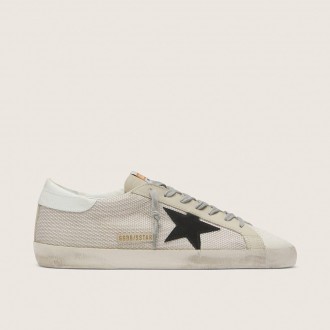 Golden Goose Super-Star In Leather With Black Star