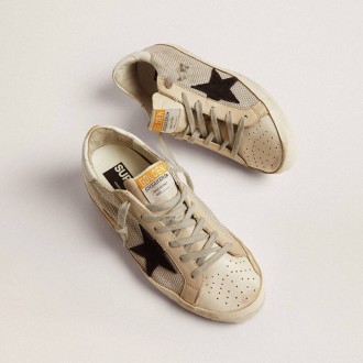 Golden Goose Super-Star In Leather With Black Star Golden Goose Super-Star In Leather With Black Star