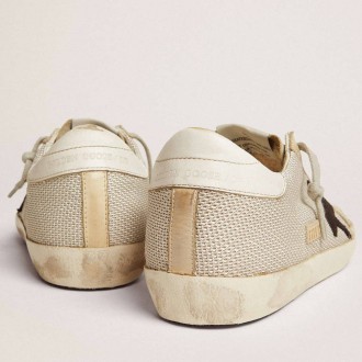 Golden Goose Super-Star In Leather With Black Star Golden Goose Super-Star In Leather With Black Star