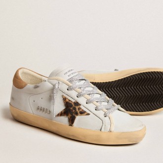 Golden Goose Super-Star In Nappa Leather With Pony Skin Star And Suede Heel Tab Golden Goose Super-Star In Nappa Leather With Pony Skin Star And Suede Heel Tab