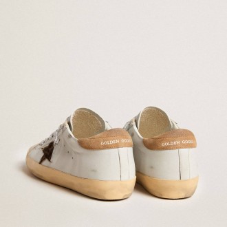 Golden Goose Super-Star In Nappa Leather With Pony Skin Star And Suede Heel Tab Golden Goose Super-Star In Nappa Leather With Pony Skin Star And Suede Heel Tab