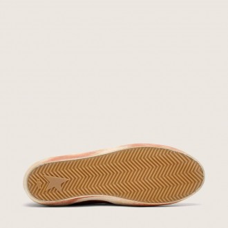 Golden Goose Super-Star In Rust Suede With Metallic Platinum Leather Star Golden Goose Super-Star In Rust Suede With Metallic Platinum Leather Star