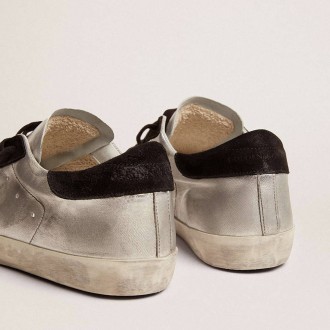 Golden Goose Super-Star In Silver Leather