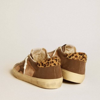 Golden Goose Super-Star In Suede With Leather Star And Pony Skin Heel Tab