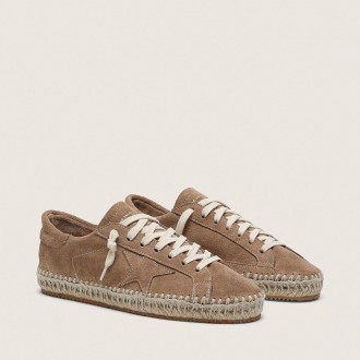 Golden Goose Super-Star In Tobacco Suede With Beige Suede Star And Jute-Effect Foxing Golden Goose Super-Star In Tobacco Suede With Beige Suede Star And Jute-Effect Foxing