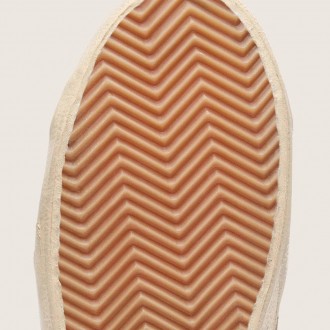 Golden Goose Super-Star Ltd In Beige Canvas With Black Leather Star