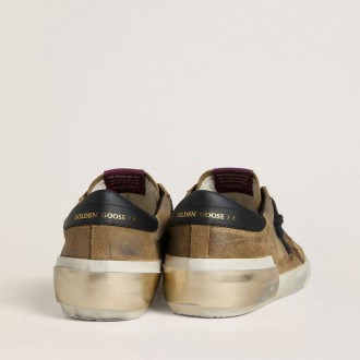 Golden Goose Super-Star Ltd In Waxed Suede With Python-Print Star And Nappa Leather Heel Tab Golden Goose Super-Star Ltd In Waxed Suede With Python-Print Star And Nappa Leather Heel Tab