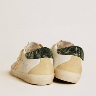 Golden Goose Super-Star Ltd With Leather Star And Swarovski Crystals Heel Tab Golden Goose Super-Star Ltd With Leather Star And Swarovski Crystals Heel Tab