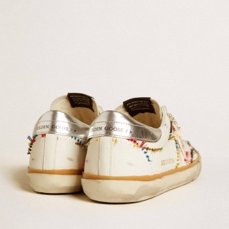 Golden Goose Super-Star Ltd With Perforated Star And Metallic Leather Heel Tab Golden Goose Super-Star Ltd With Perforated Star And Metallic Leather Heel Tab