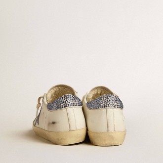 Golden Goose Super-Star Ltd With Suede Star And Heel Tab With Swarovski Crystals Golden Goose Super-Star Ltd With Suede Star And Heel Tab With Swarovski Crystals