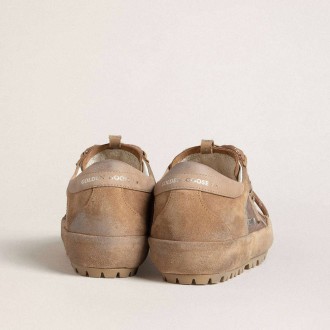 Golden Goose Super-Star Ski In Dolmias And Caramel Suede With Marble Nubuck Star And Heel Tab Golden Goose Super-Star Ski In Dolmias And Caramel Suede With Marble Nubuck Star And Heel Tab