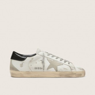 Golden Goose Super-Star With Black Heel Tab And Metal Stud Lettering