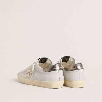 Golden Goose Super-Star With Crackle Leather Star And Metallic Foiled Leather Heel Tab