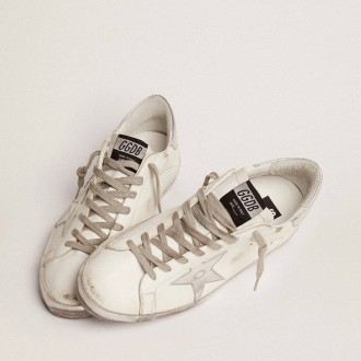 Golden Goose Super-Star With Laminated Star And Heel Tab Golden Goose Super-Star With Laminated Star And Heel Tab
