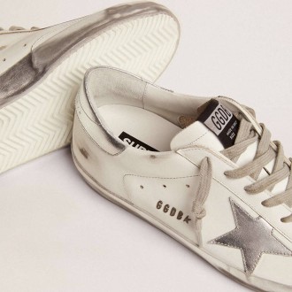 Golden Goose Super-Star With Laminated Star And Heel Tab Golden Goose Super-Star With Laminated Star And Heel Tab