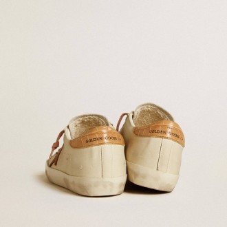 Golden Goose Super-Star With Leather Star And Crocodile-Print Leather Heel Tab Golden Goose Super-Star With Leather Star And Crocodile-Print Leather Heel Tab