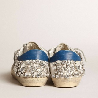 Golden Goose Super-Star With Swarovski Stone Decoration