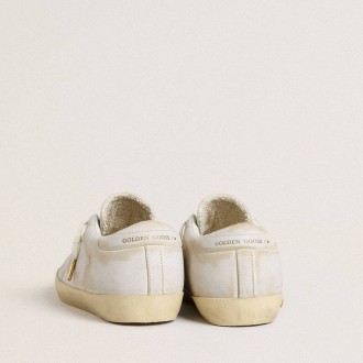 Golden Goose Super-Star With White Leather Star And Heel Tab With Lived-In Effect