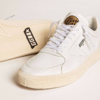 Golden Goose Tenth Star In White Leather Golden Goose Tenth Star In White Leather