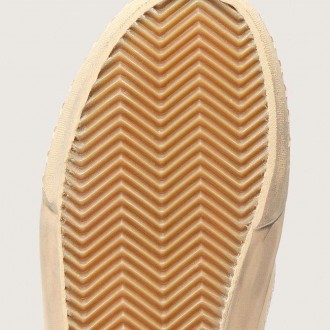 Golden Goose Vce Penstar In Beige Suede And Pearl-Colored Sequins